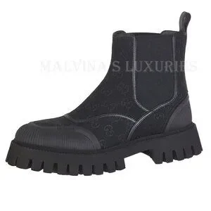 Gucci | Shoes | Gucci Boots Mens Gg Canvas Chunky Lug Sole  display picture 1